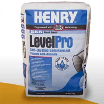 Henry 555 self leveling underlayment