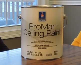 ProMar ceiling paint from Sherwin Williams