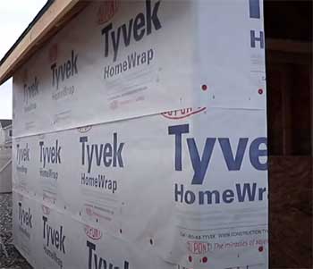 Tyvek house wrap