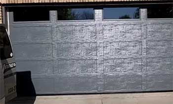 haas charcoal garage door