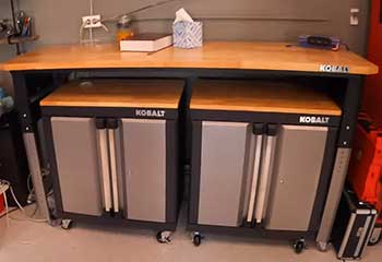 Kobalt garage cabinet