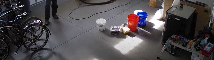 Porcelain Tile Garage Floor