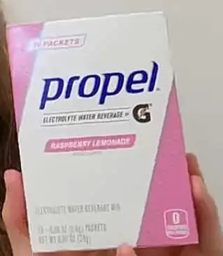 Propel water electrolyte packet