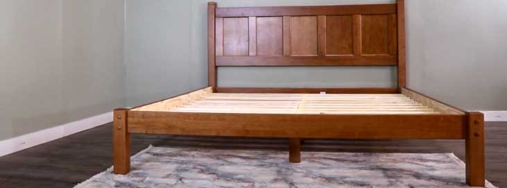 Shaker Solid Wood Panel Platform Bed