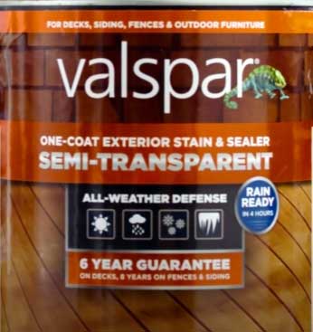 Valspar Semi-Transparent Stain