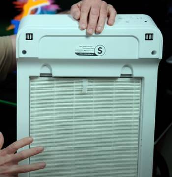 Backside of Winix C545 Air Purifier