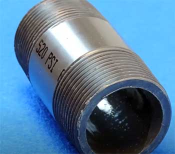 Schedule 80 GRAY PVC Pipe Nipples