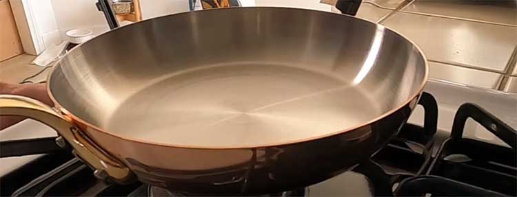 Mauviel M’Heritage copper frying pan