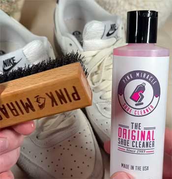 pink miracle shoe cleaner
