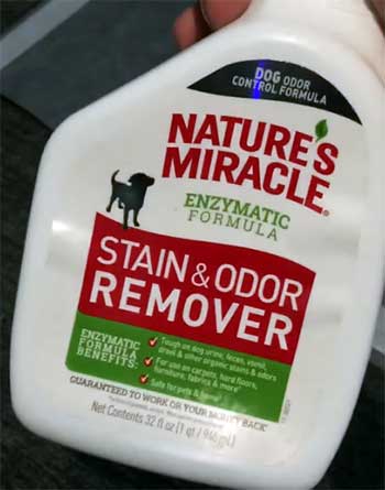 Natures miracle stain and odor remover