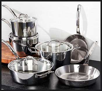 Viking 3-Ply Stainless Steel 10-Piece Cookware Set