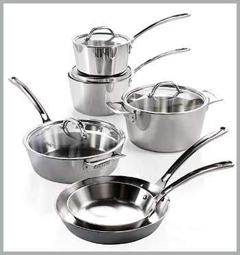 Viking 3-Ply Stainless Steel 10-Piece Cookware Set
