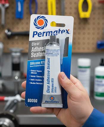 Permatex Clear RTV Silicone Adhesive Sealant