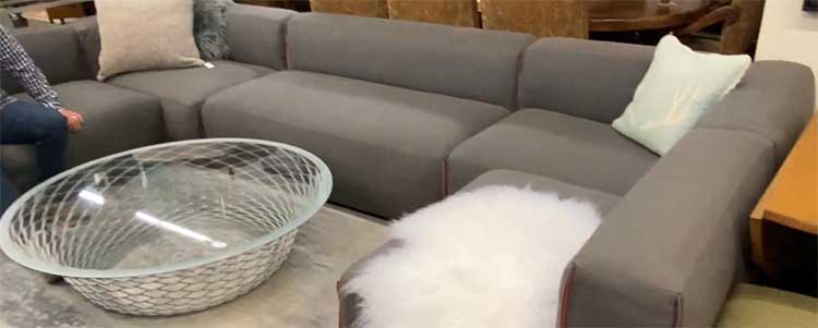 Blue Dot 5 Piece Sectional