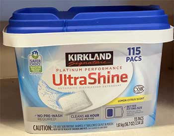 Kirkland Ultra Shine Dishwasher Detergent