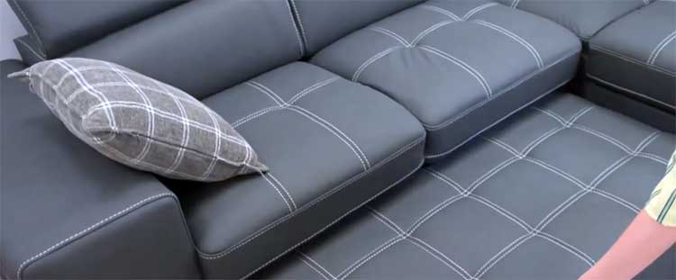 Microfiber L-Shaped Sectional Sleeper Sofa