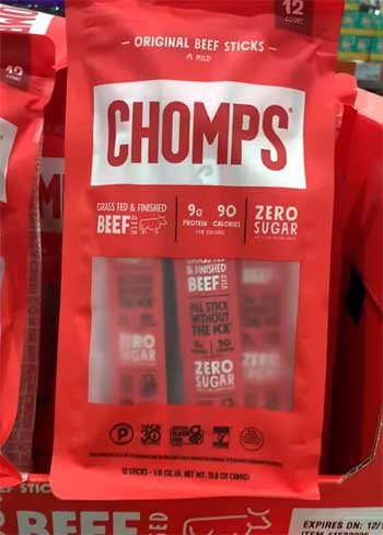 Chomps Grass-Fed Beef Sticks