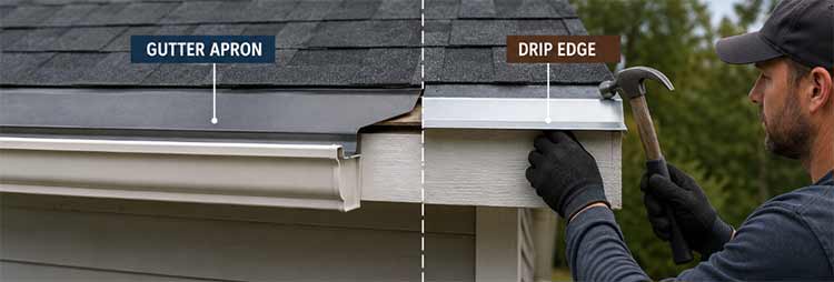 Gutter Apron vs. Drip Edge