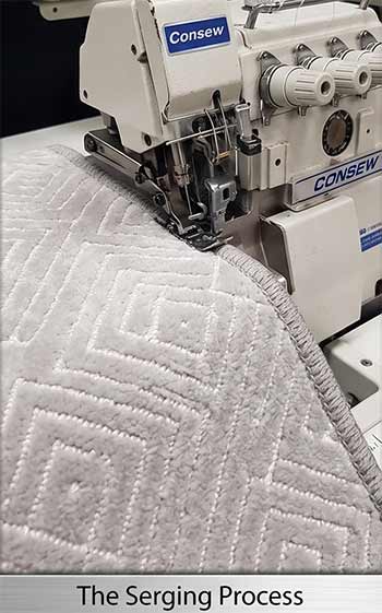 Serging Carpet Edges