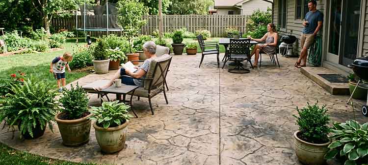 concrete patio