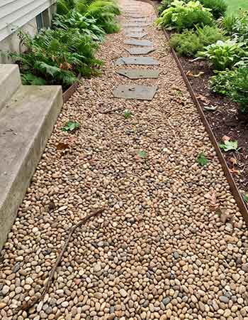 Pea Gravel Landscaping