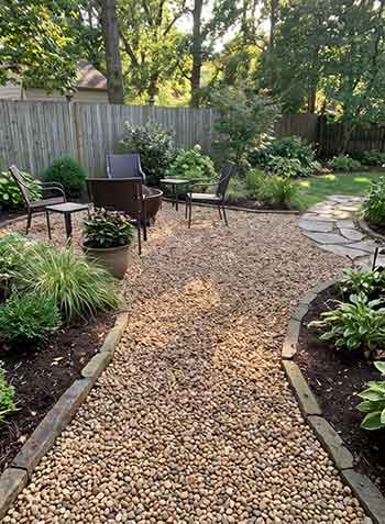 Pea Gravel Landscaping